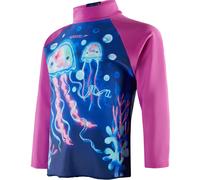 Speedo Kids' Long-Sleeve Performance Gym Top Bleu/Rose 4 ANS Female