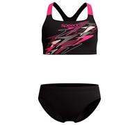 Speedo - Kid's Medley Logo 2 Piece - Bikini - 152 - anthracite / margarita pink