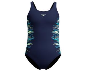 Speedo - Kid's Placmement Muscleback - Maillot de bain - 164 - peacoat / pale clover