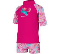 Speedo Kids' Short-Sleeve Performance Gym Top Rose/Bleu 6-9 mois Female