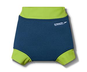 Speedo Learn To Swim Essential NC Baby and Toddler Swim Nappy Garçon, Harmony Bleu/Vert Lizard, 0-3 M