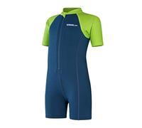 Speedo Learn to Swim Essential Wetsuit Maillot de Bain Garçon, Harmony Bleu/Vert Lizard, 9-12 M