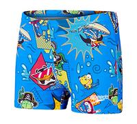 Speedo Learn to Swim Illover I Aquashort Garçon, Bondi/Canary/Cherry Rose, 6-9 M