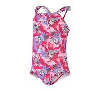 Speedo Learn to Swim Printed Frill Thinstrap Slips de Bain, Rose/Violet, 5 Ans Fille