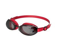 Speedo Lunettes de natation Jet 2,0 – Vision améliorée – Mixte adulte Rouge/Noir/Fumée grise