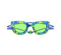 Speedo Lunettes De Natation Pour Enfants Sunny G Pop Seasiders Print Enfant Mixte One Size Speedo Bleu Camo / Jello Vert