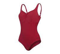 Speedo Maillot de Bain 1 Pièce Effet Galbant Aquanite, Vêtement Sculptant, Maillot de Bain pour la Plage et Les Vacances Maillot de Bain pour Femme, Rouge Basque, 42