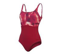 Speedo Maillot de Bain 1 Pièce Effet Galbant Contoureclipse pour Femme - pour la Plage et Les Vacances, Magenta Brume, Rose Délicat, Rouge Basque, 46