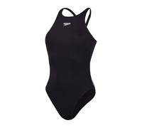 Speedo Maillot de Bain à Dos en V Endurance+ (Corps Plus Long), Coupe Athlétique, Natation Fitness Maillot de Bain pour Femme, Noir, 40