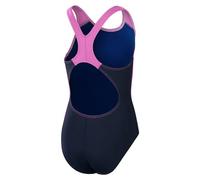 Speedo Maillot De Bain Digi Placement Splashback Filles 5-6 Années True Navy / Kiki Rose / Siren Rouge / Matcha