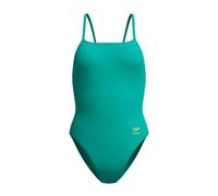 Speedo Fl Solid Web Back Swimsuit Vert UK 28 Femme