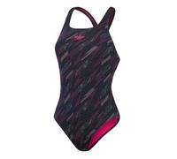 Speedo Maillot de Bain Hyperboom Allover Medalist pour Femme, séchage Rapide, Fitness, résistant au Chlore