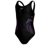 Speedo Plastisol Placement Muscleback Swimsuit Noir 5-6 Years Fille