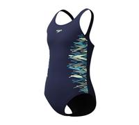 Speedo Maillot de bain pour fille Dos muscleback Peacoat/Trèfle pâle, Peacoat/Trèfle pâle, 13-14 ans