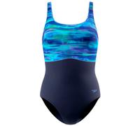 Speedo - Women's Print Contour Eclipse One Piece - Maillot de bain - 46 - peacoat / moonlight lavender / night watch