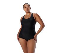 Speedo Maillot de Bain Une pièce en PowerFlex, Couture Princesse, Dos Ultra, Coupe conservatrice, pour Femme