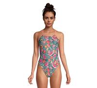 Speedo Maillot de Bain Une pièce Endurance Dos Fixe Double Sangle, Corail (Fusion), 30 Femme