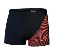 Speedo Medley Logo Aquashort Black Red - Boxer Homme Natation - Taille Maillot de Bain - 90