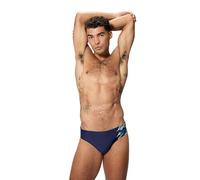 Speedo Medley Logo Slip de bain pour homme 7 cm Paon/saphir profond, Caban/saphir profond, 44