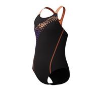 Speedo Medley Medalist Maillot de bain pour fille Orange, Orange, 7-8 ans