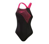 Speedo Medley Medalist Swimsuit Noir / Rose 8 (XS) Female