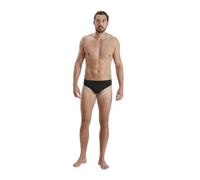 Speedo Men's Essential Eco Endurance+ 7cm Swimming Briefs| Chlorine Resistant | Recycled Fabric | Swim Fitness | Training | Holiday, Black, 36
