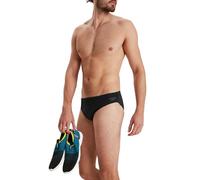 Speedo Men's Essential Eco Endurance+ 7cm Swimming Briefs| Chlorine Resistant | Recycled Fabric | Swim Fitness | Training | Holiday, Black, 36