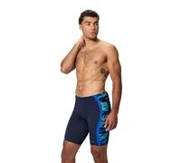 Speedo Men's Hyperboom Splice Jammer 34 Peacoat/Deep Sapphire