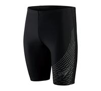 Speedo Men's Medley Logo Jammer, Black/Ardesia