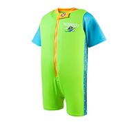 Speedo Mixte Bébé Printed Float Swimming Suit | Learn to Swim Lessons Maillot De Bain, Chima Bleu Azur/Vert Fluo, 2 Ans EU