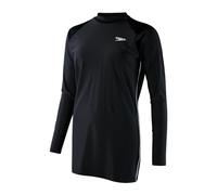 Speedo Modest Long-Line Tunic Cover Up Swimwear Tunique de Natation Femme, Noir/Blanc, 30