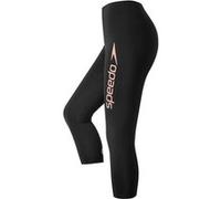 Pantalon de bain 3/4 pour femme, pantalon femme taille haute 3/4 UPF 50+, noir/rouge Phoenix, taille 32
