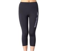 Speedo Pantalon de bain 3/4 pour femme, UPF 50+ Pantalon femme taille haute 3/4, Gris oxydé/Bonbon dur, taille 24 OXID GREY/HARD CANDY G