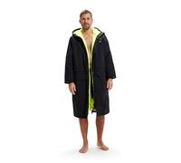 Speedo Peignoir de Bain, Nage en Eau Libre, Peignoir de Séchage, Propriétés Absorbantes Peignoir de Bain pour Unisex, Noir/Jaune, XL