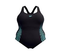 Speedo Placement Medalist (+) Maillot de Bain pour Femme, Dark Teal, 42