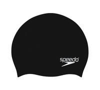 Speedo - Plain Moulded Silicone Junior - Bonnet natation Black - Taille unique