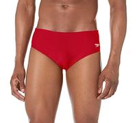 Speedo pour Homme PowerFlex Eco Solide Brief Maillot de Bain, Homme, True Red