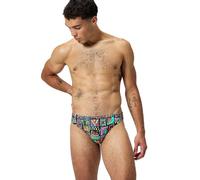 Speedo Print Beachstar Brief 2" Slip de Bain pour Homme, Neon Violet, 34
