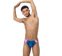 Speedo Print Beachstar Brief 2" Slip de Bain pour Homme, Zaffre Blue, 36