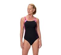 Speedo Print Luna Lustre Swimsuit Noir UK 36 Femme