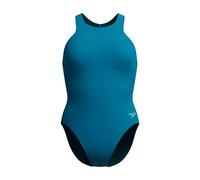 Speedo Racer Zip Maillot de Bain pour Femme, Dark Teal, 44