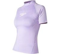Speedo Rashguard Femme Essentiel S/S, M - Bonbon Dur/Blanc HARD CANDY/WHITE G