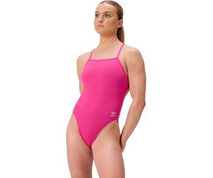 Speedo solid v-back 2.0 pink xs - uk30