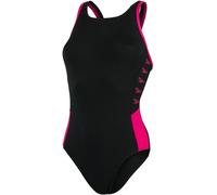 Speedo Speedo Black Boom Logo Splice Muscleback Swimsuit