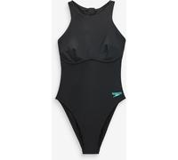 Speedo Speedo Black Racer Zip Swimsuit with Built in Swim Bra