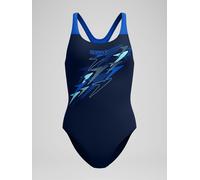 Speedo Speedo Blue Medley Logo Medalist One Piece Swimsuit