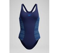 Speedo Speedo Blue Placement Muscleback One Piece Swimsuit