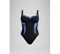 Speedo Speedo Blue Womens Shaping Printed Luna Elustre Swimsuit