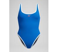 Speedo Speedo Blue Womens Solid Scoop Bound Swimsuit