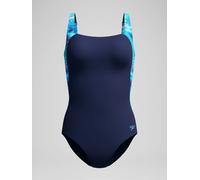 Speedo Speedo Navy Print Luna Lustre One Piece Swimsuit